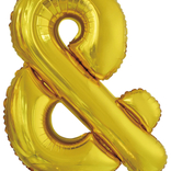 Symbol & zlaté foliové balónky 86 cm